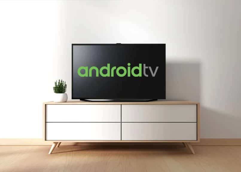 TV con el logotipo de Android TV