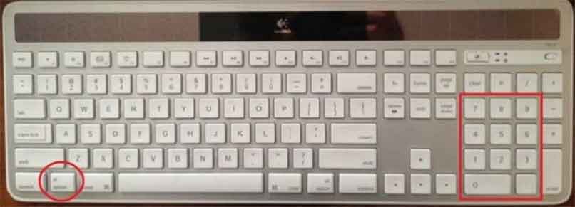 teclado de color blanco