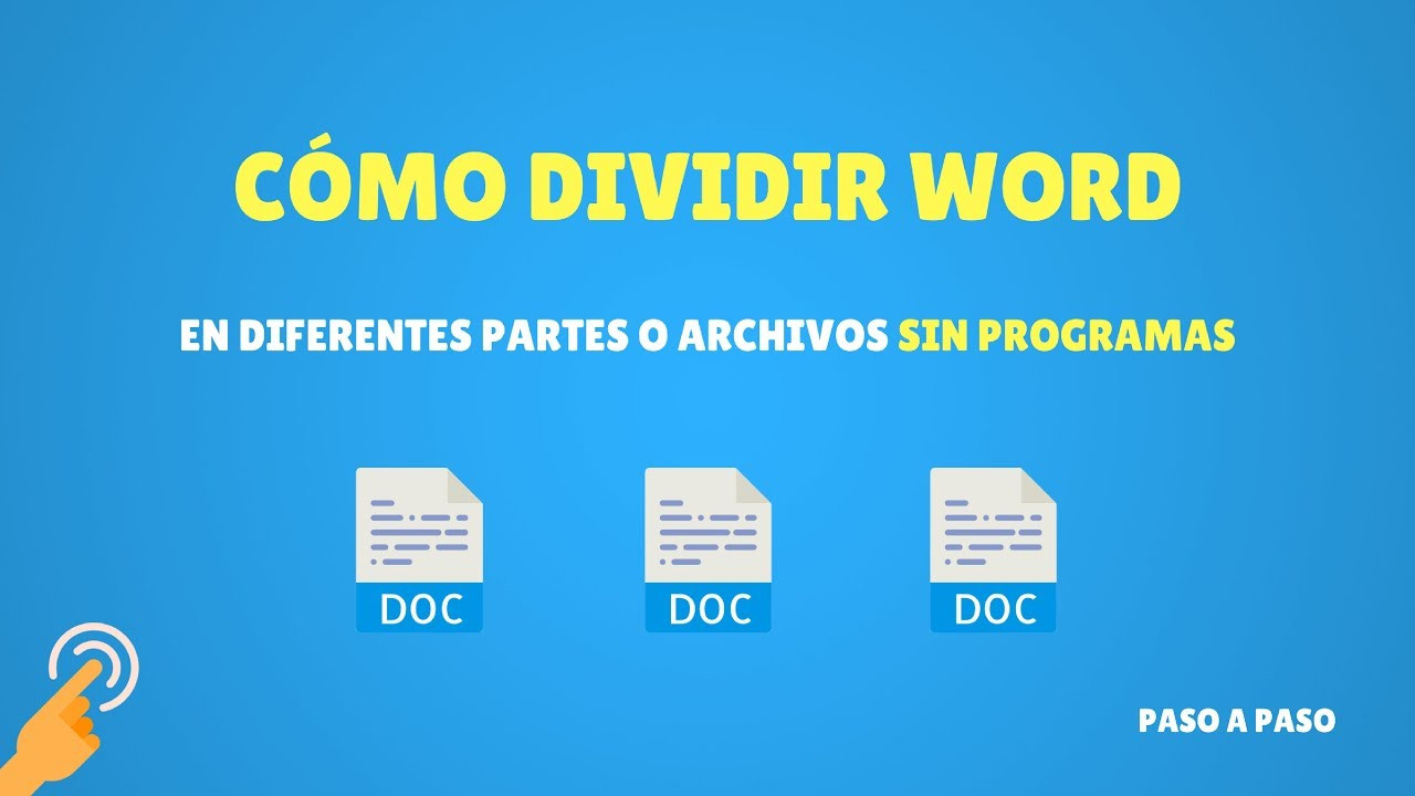 Cómo Dividir un Documento de Word en Varios Archivos Separados Online